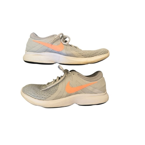 Nike Revolution Pure Platinum Tennis Shoes in Grey/Pink Women’s Size 8 - Picture 5 of 8